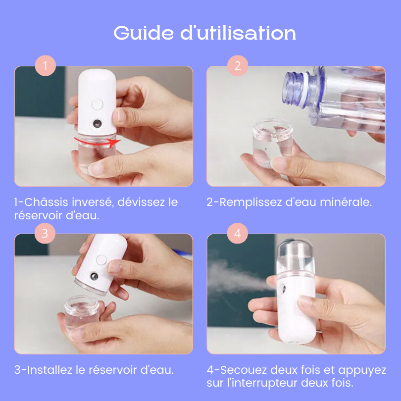 NanoGlow Spray Hydratant 30ML USB