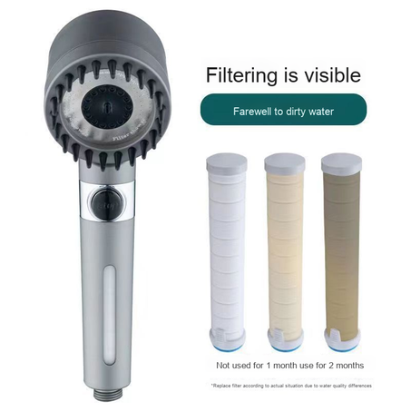 رأس دش عالي الضغط ، 5 أوضاع ، رؤوس دش قابلة للتعديل مع فلتر ، توفير المياه ، محطة واحدة بمفتاح ، فوهة رش ، حمام منزلي