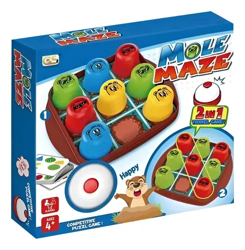 Jeu logique Mole Maze 2-en-1 - Mots croisés et Bac à sable