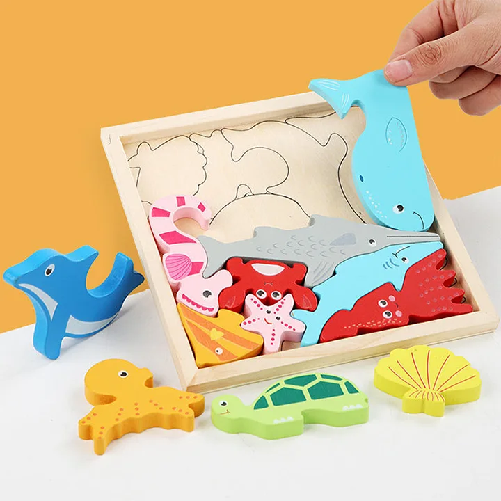 Puzzle éducatif en bois