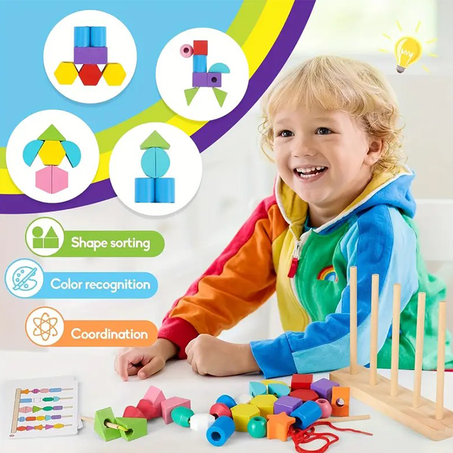 Jeu d’empilage et d’enfilage