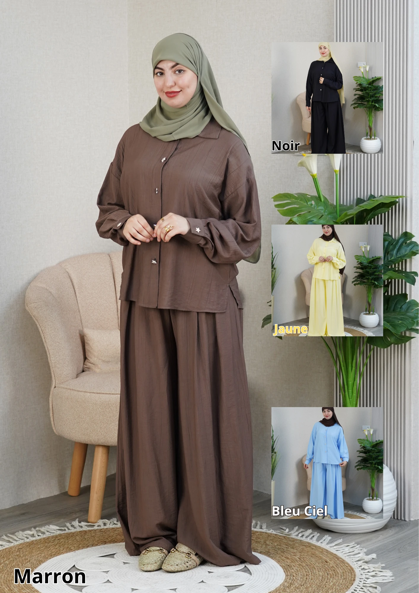 Ensemble Crinkle Crepe