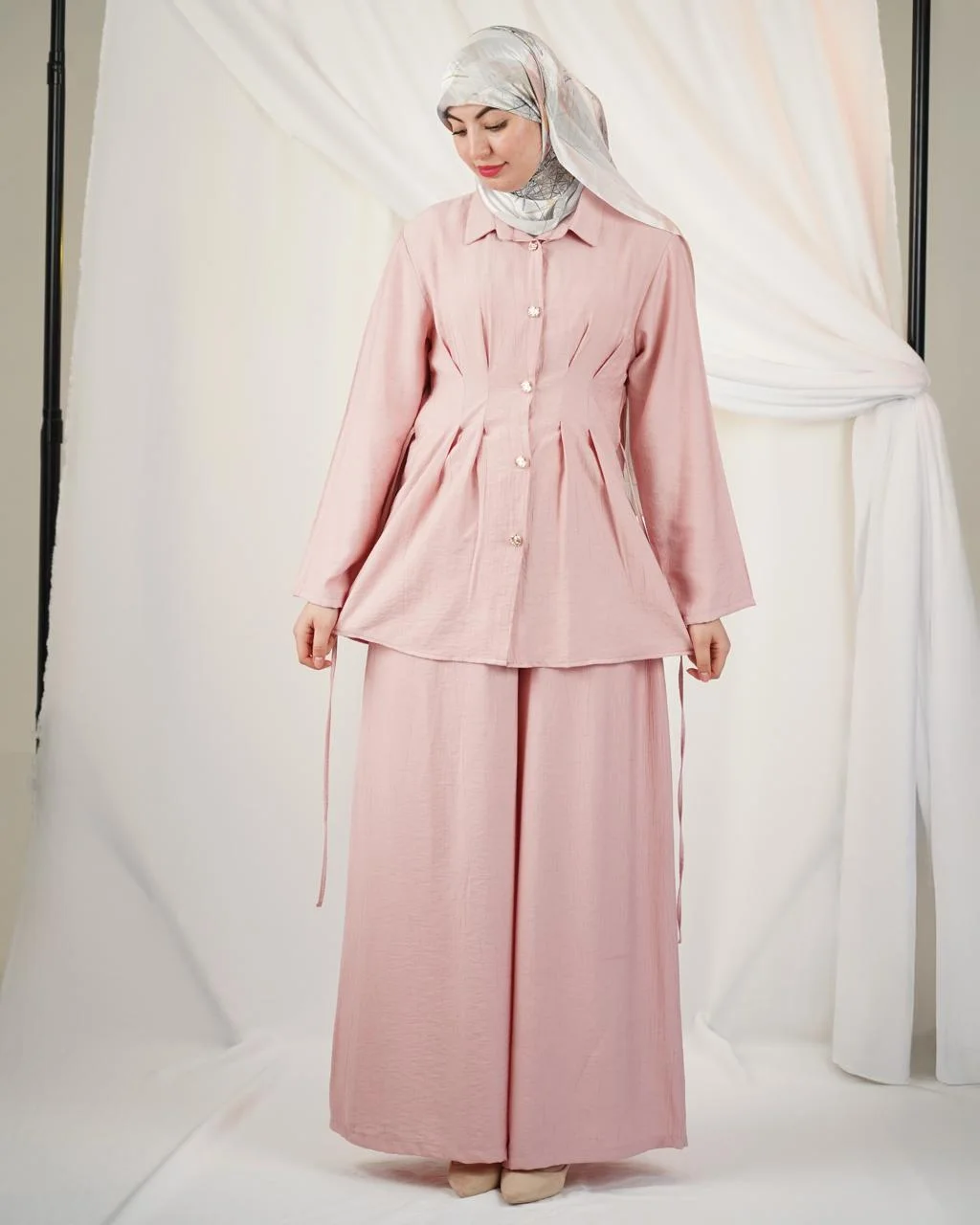 Ensemble Crinkle Linen