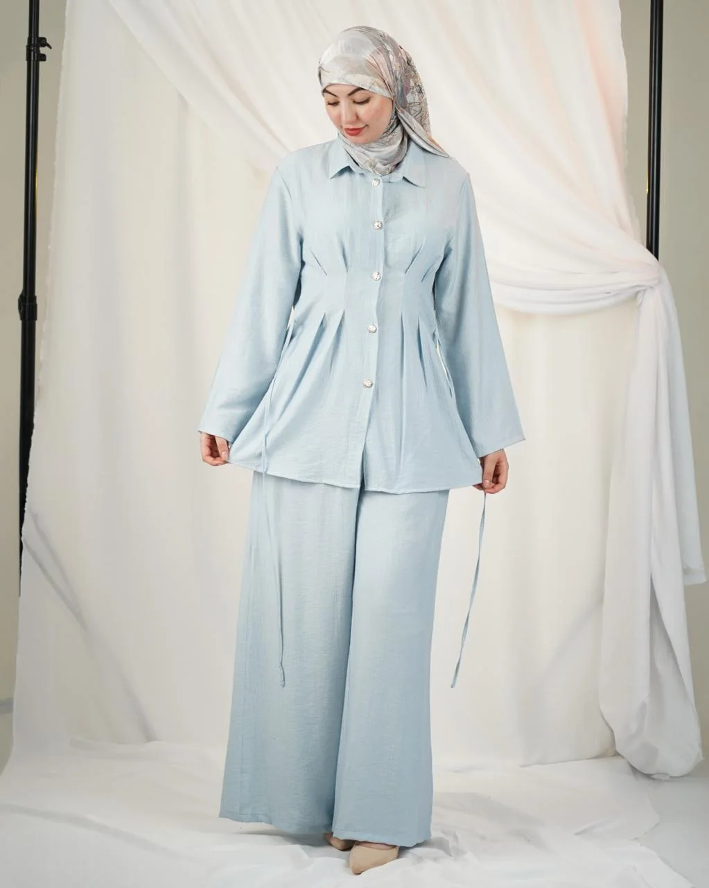 Ensemble Crinkle Linen