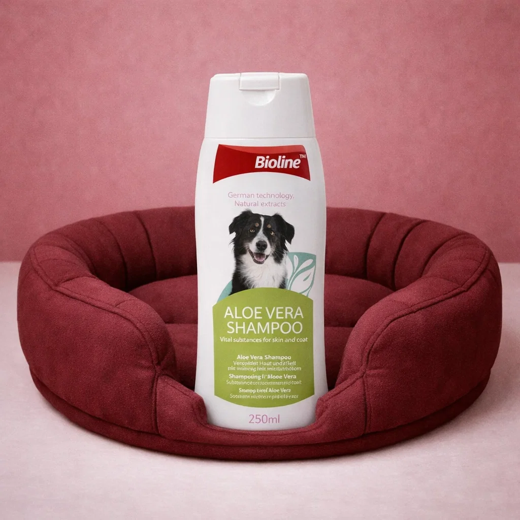 شامبو بيولين الصبار 250 مل للكلاب، أبيض/أخضر