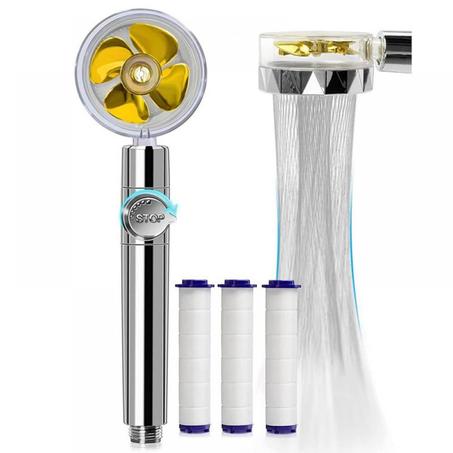 pressurized nozzle turbo shower