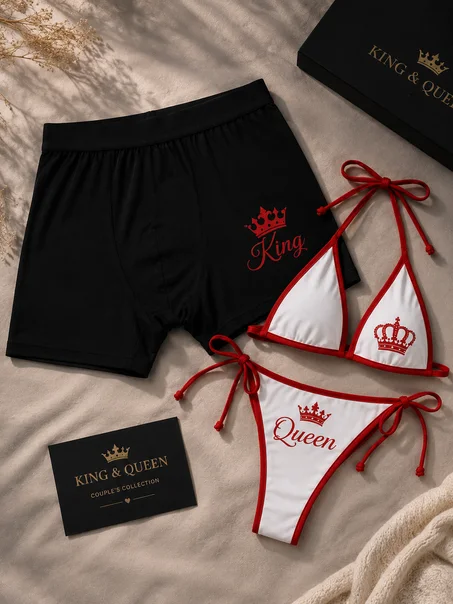 Pack Couple King & Queen 👑❤️ – L’élégance à deux 💕