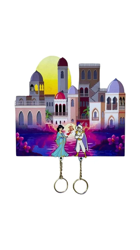 Aladdin & Jasmine Magical Love Keychain 🕌❤️ | ميدالية مفاتيح مستوحاة من عالم علاء الدين وسحر الشرق