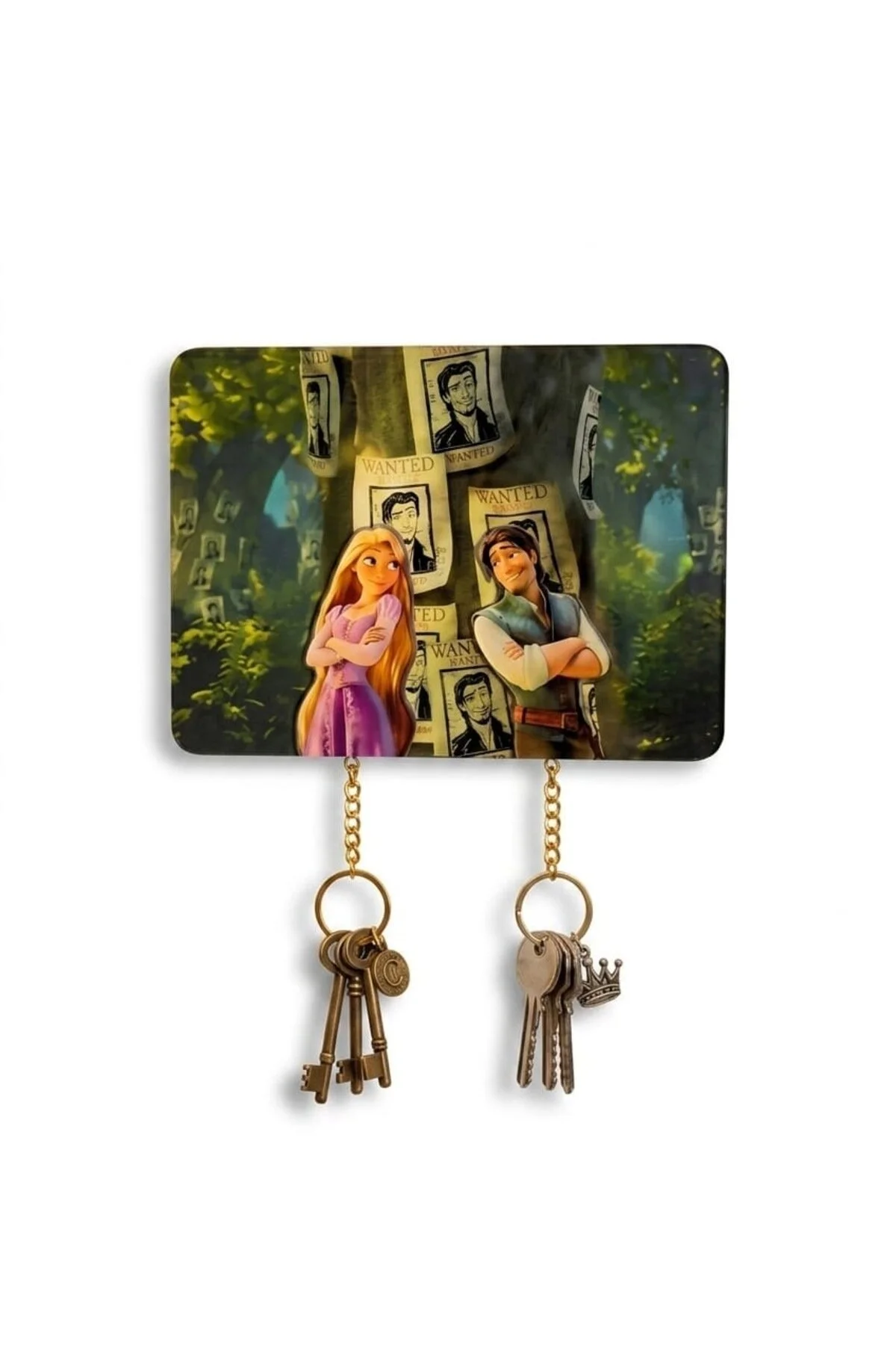 🔑💖 Porte-clés Raiponce & Flynn 🏰✨