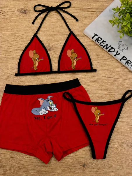 Couple Matching Set – Tom & Jerry Funny Edition 🐱🐭