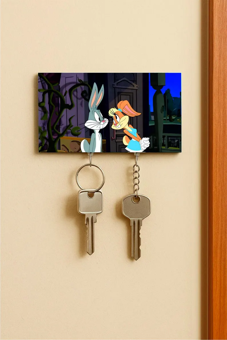 🔑💕 Porte-clés Bugs Bunny & Lola Bunny 🐰✨