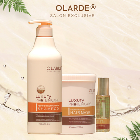 Pack Soin Capillaire Professionnel OLARDE – Kératine & Protéine