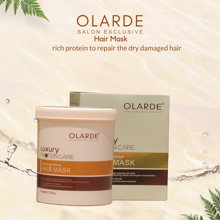Masque Capillaire OLARDE – Nutrition & Réparation Profonde (800ml)