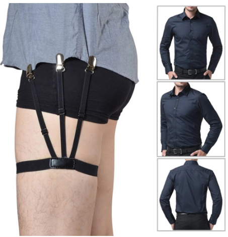 Bretelles Adulte Élastique Tirants Shirt et Chemise Pince de chemise porte-chemises pour homme/femme