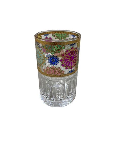 🫖 Vaso de Cristal Decorado – Estilo Árabe y Marroquí