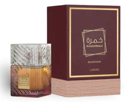 🔥 Khamrah Dukhan de Lattafa – Eau de Parfum 100ml | Perfume Árabe Unisex Intenso y Ahumado