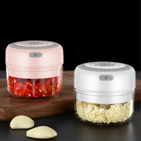 Broyeur à ail électrique, broyeur à légumes et viande, robuste, chargeur USB, Durable, piment frais,