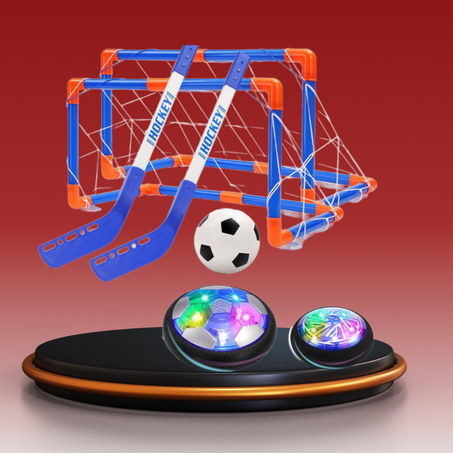 مجموعة ألعاب كرة القدم هوكي 3 في 1