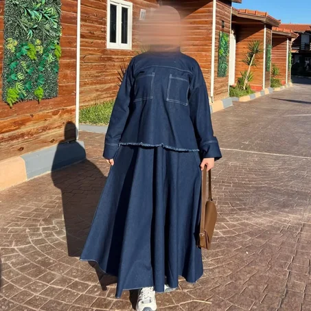 Ensemble Jean (jupe cloch + le haut )