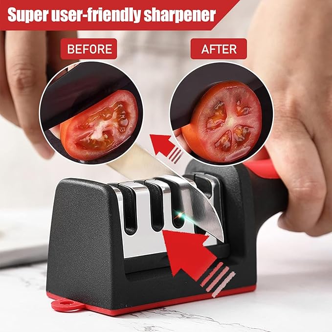 Aiguiseur de Couteaux Professionnel 4 Fentes