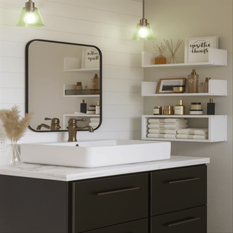 Étagères murales en MDF