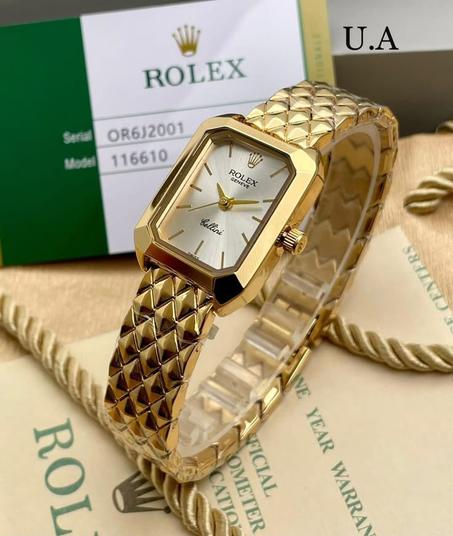 ROLEX SQUARE FEMME-TABLEAU BLANC