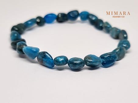 Bracelet en Apatite"bleu".