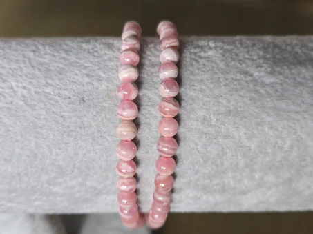 Bracelet  " Rhodochrosite" 6mm