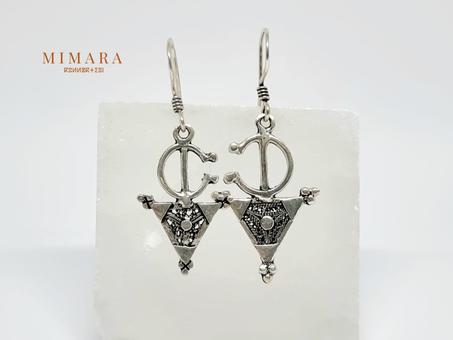 Boucles d'oreilles "fibule" en Argent 4.