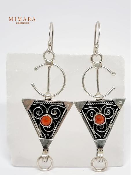 Boucles d'oreilles "Fibule" en Argent. 3