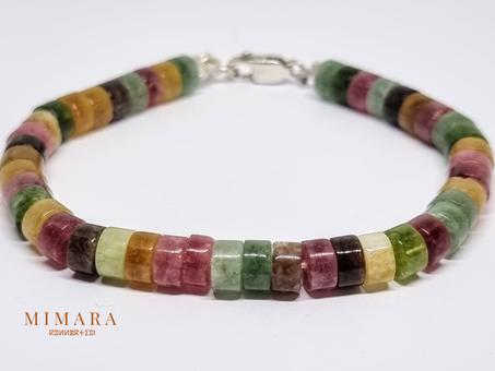 Bracelet "Tourmaline Multicolores".