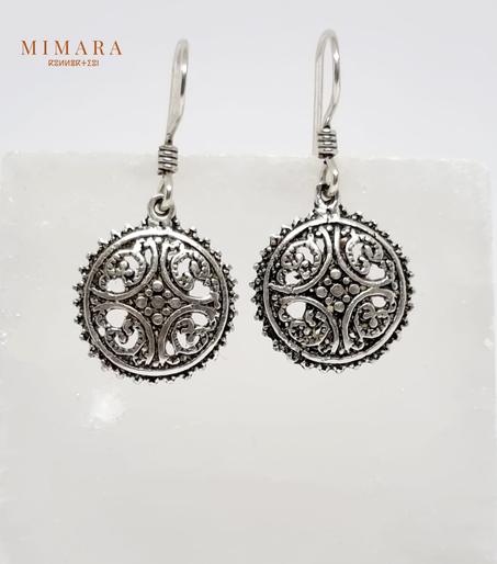 boucles d'oreilles en Argent "7"