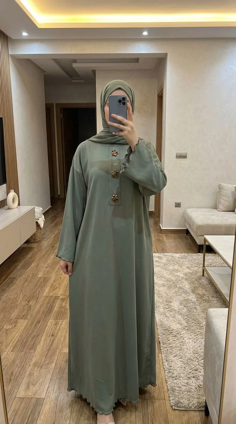 فستان نسائي بمناسبة شهر رمضان بستايل عصري