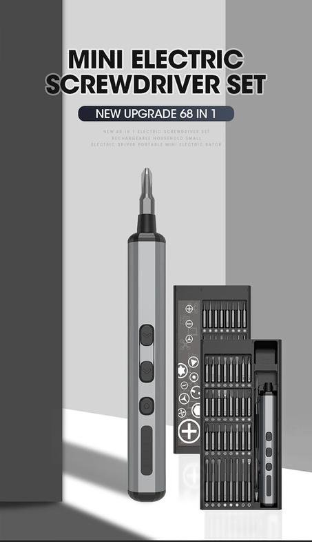 68 Screwdriver Set Rechargeable Repair Tool Kit