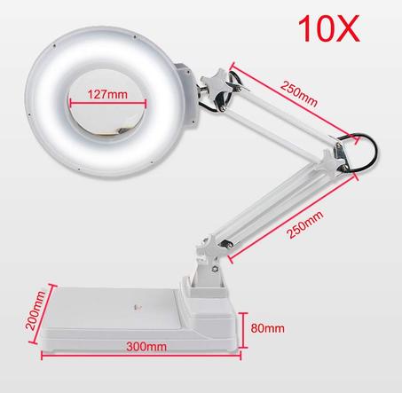 10 x Magnifying Glass with 36 LED Lightin
