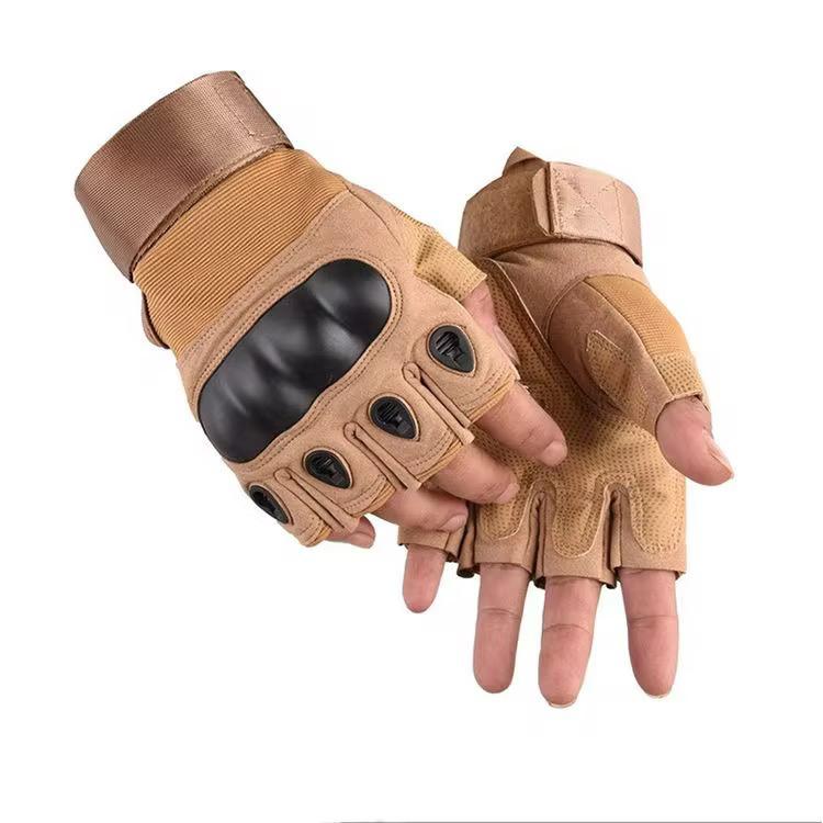 Gants Tactiques à Doigts Coupés – Renforcés & Respirants