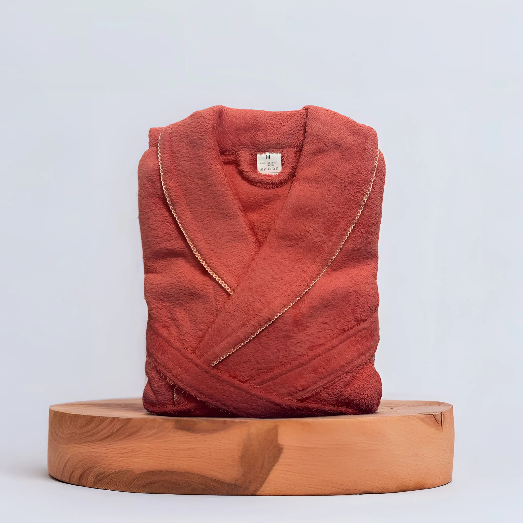 Peignoir Rose Pomme Taille 5 - 100% Coton, Couleur Rouge Orangé - Neuf Avec étiquettes