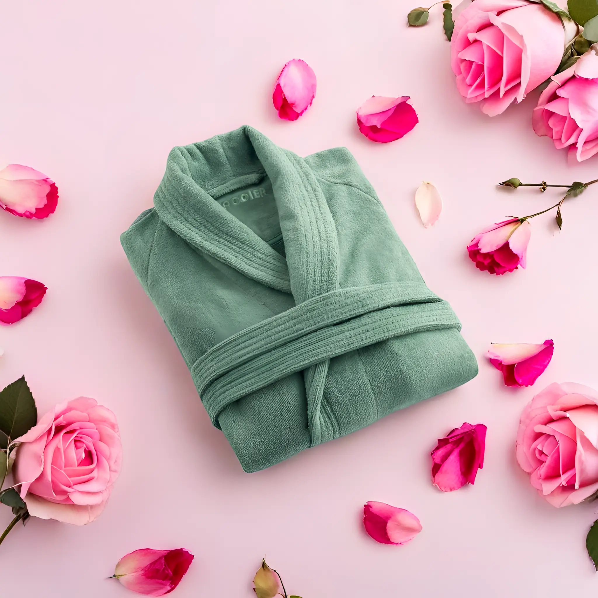 Taille L/XL - Vert D'eau - 100% coton - fabriqué au Portugal