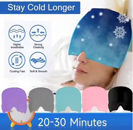 قبعة التبريد والتدفئة لتخفيف الصداع والصداع النصفي