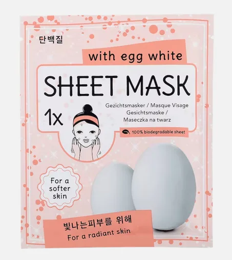 SHEET MASK with egg white