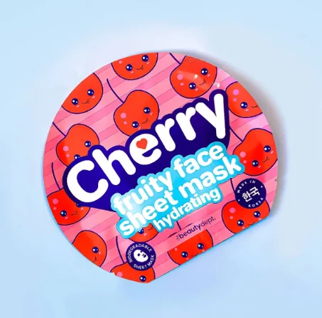 CHERRY fruity face sheet mask hydrating