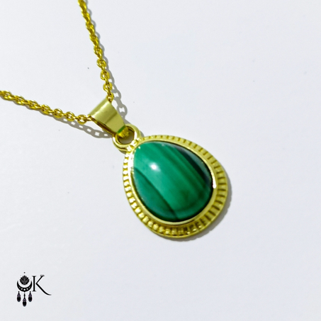 Collier en malachite