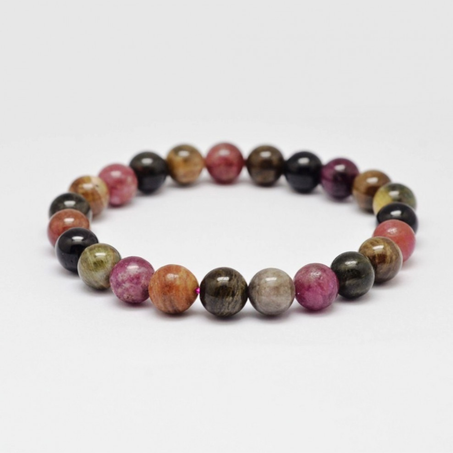 Bracelet en  tourmaline multicolore