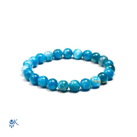 Bracelet en apatite bleue
