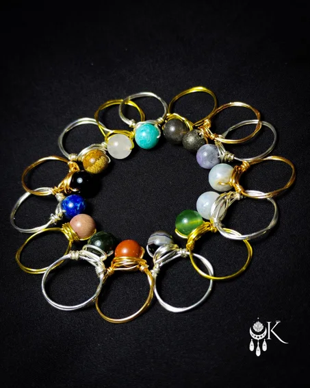 Bague, pierre naturelle