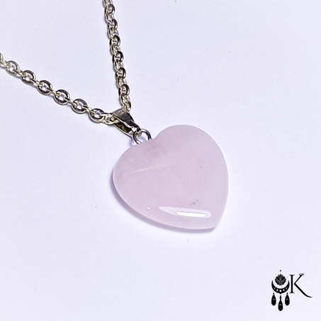 Collier en quartz rose