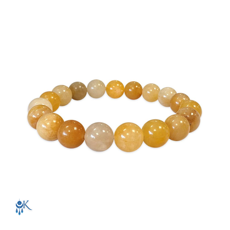 Bracelet en jade jaune