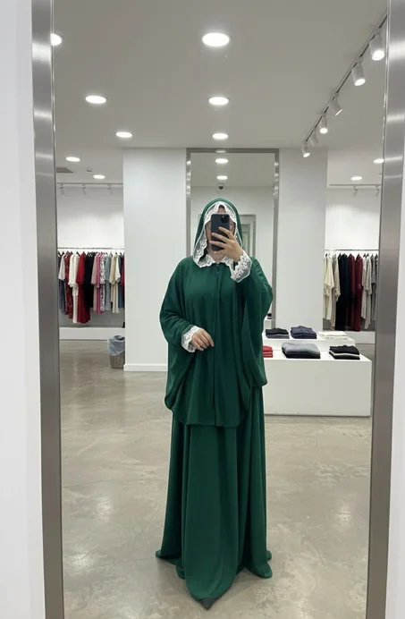 عباية صلاة 🙏 +كاب دونتيل