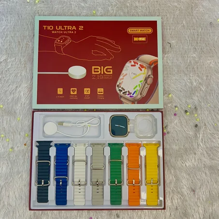 الساعة الذكية T10 ULTRA 2 7-1 بسعر 350 ألف فقط