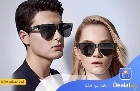 نظارة سمارت لاسلكية بلوتوث 3*1 مع سماعات مدمجة وامكانية اجراء المكالمات